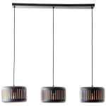 Brilliant Tyas Colgante De Luz Metal Negro Oro | Apta para 3x E27