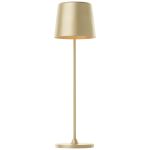 Brilliant Lámpara De Mesa Kaami Metal Plástico Oro 2W 310lm - 830 Luz Cálida | 100mm - IP44 - Al Aire Libre - Regulable 