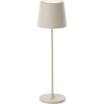Brilliant Lámpara De Mesa Kaami Metal Plástico Beige 2W 310lm - 830 Luz Cálida | 100mm - IP44 - Al Aire Libre - Regulable 
