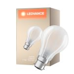 Ledvance Classic LED B22d Pera Con Filamento Mate 11W 1521lm - 927 Luz Muy Cálida | Mejor Reproducción De Color - Regulable - Reemplazo 100W - Paquete de Consumidor