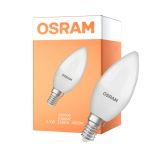 Osram Classic LED E14 Vela Mate 3.3W 250lm - 840 Blanco Frio | Reemplazo 25W