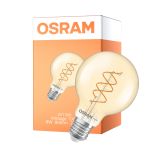 Osram Vintage 1906 LED E27 Globe Con Filamento Twist Oro 8W 806lm - 922 Luz Muy Cálida | Mejor Reproducción De Color - Regulable - Reemplazo 60W