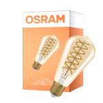Osram Vintage 1906 LED E27 Edison Con Filamento Oro 8.8W 806lm - 824 Luz Muy Cálida | Regulable - Reemplazo 60W