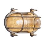 Nordlux Helford Luz De Pared Latón y Vidrio Níquel | IP64 - Apta para E27