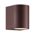 Nordlux Dion Luz De Pared Aluminium Oxidado | Apta para 1x GU10