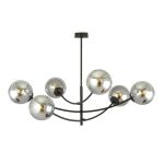 Emibig Luz de techo Hunter Acero Negro | Apta para 6x E14 - Max 10W
