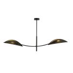 Emibig Luz de techo Lotus Acero Negro | Apta para 2x E14 - Max 10W