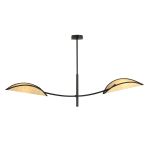 Emibig Luz de techo Lotus Acero Negro | Apta para 2x E14 - Max 10W