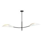 Emibig Luz de techo Lotus Acero Negro | Apta para 2x E14 - Max 10W