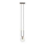 Emibig Colgante De Luz Glam Acero Negro | Apta para 1x E14 - Max 10W