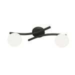 Emibig Luz de techo Opus Acero Negro | Apta para 2x E14 - Max 10W