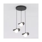 Emibig Colgante De Luz Ritual Acero Negro | Apta para 3x G9 - Max 8W