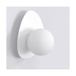 Emibig Luz De Pared Ovo Acero Blanco | Apta para 1x G9 - Max 8W