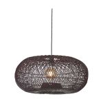 Good&Mojo Colgante De Luz Arizona Rattan Burgundy L | Apta para 1x E27 