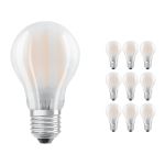 Multipack 10x Ledvance Classic LED E27 Pera con Filamento Mate 7.5W 1055lm - 827 Luz muy Cálida | Reemplazo 75W