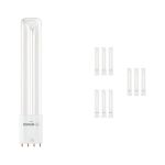 Multipack 10x Ledvance Dulux-L LED 8W - 830 Luz Cálida | 4-Pines - Reemplazo 18W