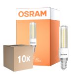 Multipack 10x Osram Special T Slim LED E14 Clara 6.5W 806lm - 827 Luz Muy Cálida | Regulable - Reemplazo 60W