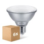 Multipack 6x Philips Master Value LED Bulbo Reflector E27 PAR30S 9.5W 760lm 25D - 930 Luz Cálida | Mejor Reproducción De Color - Regulable - Reemplazo 75W