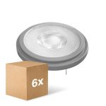 Multipack 6x Ledvance Superior Foco LED Reflector G53 AR111 7.4W 450lm 40D - 930 Luz Cálida | Mejor reproducción de color - Regulable - Reemplazo 50W