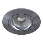 Noxion Empotrado Foco Vision MR16 Ajustable Brillante Gris | 82mm - Recorte 69mm - IP20 - Incl. GU10 Casquillo