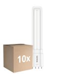 Multipack 10x Philips CorePro PL-L LED Bulbo HF 8W - 840 Blanco Frio | 4-Pines - Reemplazo 18W