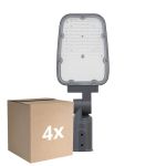 Multipack 4x Ledvance Lamparas LED para calles Area Value Pequeña SPD Aluminium Gris 30W 3900lm 160x58D - 730 Luz Cálida | IP66 - Simétrico