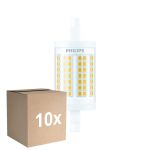 Multipack 10x Philips LED Linear R7s CorePro 78mm 11.5W 1521lm - 830 Luz Cálida |Reemplazo 100W