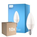 Multipack 10x Philips Corepro LED Vela E14 Mate 7W 806lm - 840 Blanco Frio | Reemplazo 60W