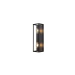 Eglo Luz De Pared Alamonte 2 Iluminación de baño Acero Negro Up & Down | Apta para 2x E27