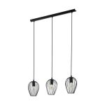 Eglo Colgante De Luz Newtown Acero Negro | IP20 - Apta para 3x E27 