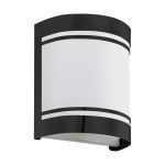 Eglo Luz De Pared Cerno Acero Negro | IP44 - Apta para 1x E27