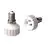 Adaptador para portalámparas E14 => GU10 Blanco