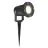 Brilliant Janko Pico Luz Aluminium Vidrio Negro 3W 250lm - 830 Luz Cálida | 90mm - IP44 - Al Aire Libre - Incl. 1x GU10