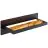 Brilliant Chaumont Luz De Pared Aluminium Metal Madera Negro 8W 930lm - 830 Luz Cálida