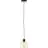 Brilliant Casto Colgante De Luz Vidrio Colgante De Luz Metal Negro Beige | 190mm - Apta para 1x E27
