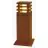 SLV Cuadrado 40 Lámpara de pie Acero Oxidado Cuadrado 9W 90lm - 830 Luz Cálida | Al Aire Libre - IP55
