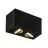 SLV Triledo Doble Luz de techo Aluminium Negro 14W 1300lm 38D - 830 Luz Cálida