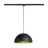 SLV Foco de carril Colgante De Luz Forchini M 40 3 Fases Acero Negro | Apta para 1x E27 