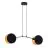 Emibig Colgante De Luz Motif Acero Negro | Apta para 2x E27 - Max 15W