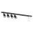 Emibig Luz de techo Baster Acero Negro | Apta para 4x GU10 - Max 8W, 1x E14 - Max 10W
