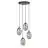 Emibig Colgante De Luz Astral Acero Negro | Apta para 4x E14 - Max 10W