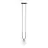 Emibig Colgante De Luz Glam Acero Negro | Apta para 1x E14 - Max 10W