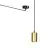 Emibig Colgante De Luz Traker Acero Negro | Apta para 1x GU10 - Max 10W