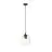 Emibig Colgante De Luz Istar Acero Negro | Apta para 1x E27 - Max 10W