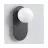Emibig Pared y Luz de techo Viva Acero Negro | Apta para 1x G9 - Max 8W
