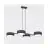 Emibig Colgante De Luz Drumz Acero Negro | Apta para 4x E14 - Max 10W