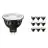 Multipack 10x Philips Master LED Foco GU5.3 MR16 6.7W 440lm 60D - 930 Luz Cálida | Mejor reproducción de color - Regulable - Reemplazo 35W