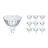 Multipack 10x Philips Corepro LED Foco GU5.3 MR16 4.4W 345lm 36D - 827 Luz muy Cálida | Reemplazo 35W