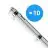 Multipack 10x Noxion Pantalla LED Estanca Poseidon V3.0 35-65W 4550-9100lm - 830-865 CCT | 150cm - Cableado De Paso (5x2.5mm2)