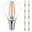 Multipack 10x Noxion Lucent LED E14 Esférica con Filamento Clara 2.5W 250lm - 827 Luz muy Cálida | Reemplazo 25W